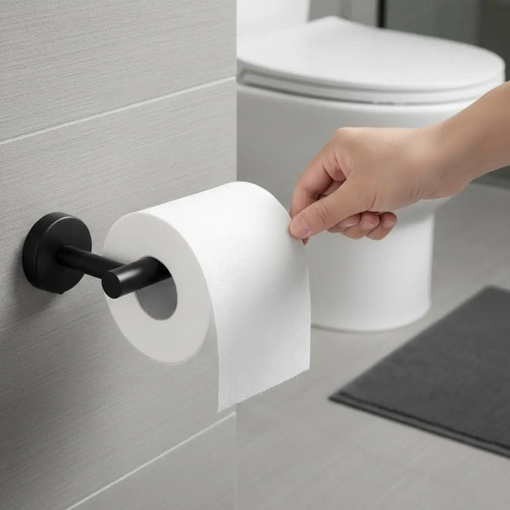 

Диспенсер для бумажных полотенец матового черного цвета, 6,3 дюйма, для ванной комнаты, туалета, кухни, настенное крепление, установка на винтах, высокопрочный металл, класс А