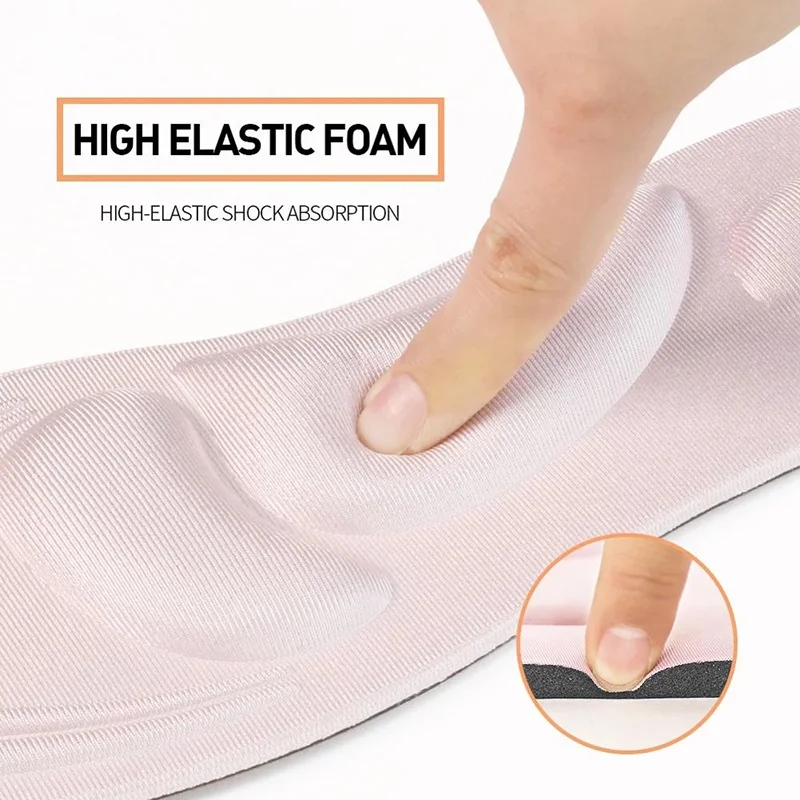 Palmilhas ortopédicas 4D Memory Foam para homens e mulheres, esponja macia, alívio da dor, pés chatos, suporte do arco, almofada esportiva, sapatos, 1 par