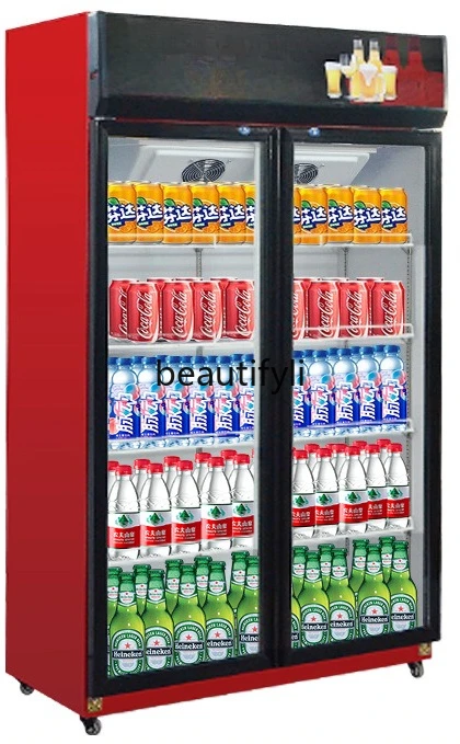 

display cabinet, supermarket fresh-keeping vertical commercial, beer and beverage cabinet single door, vegetable cabinet