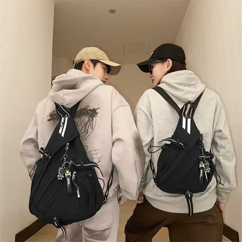 NEW Hip Hop Sport Motorcycle Backpack Men Women Multifunction Waterproof Travel Single Shoulder School Bag Crossbody chest bags