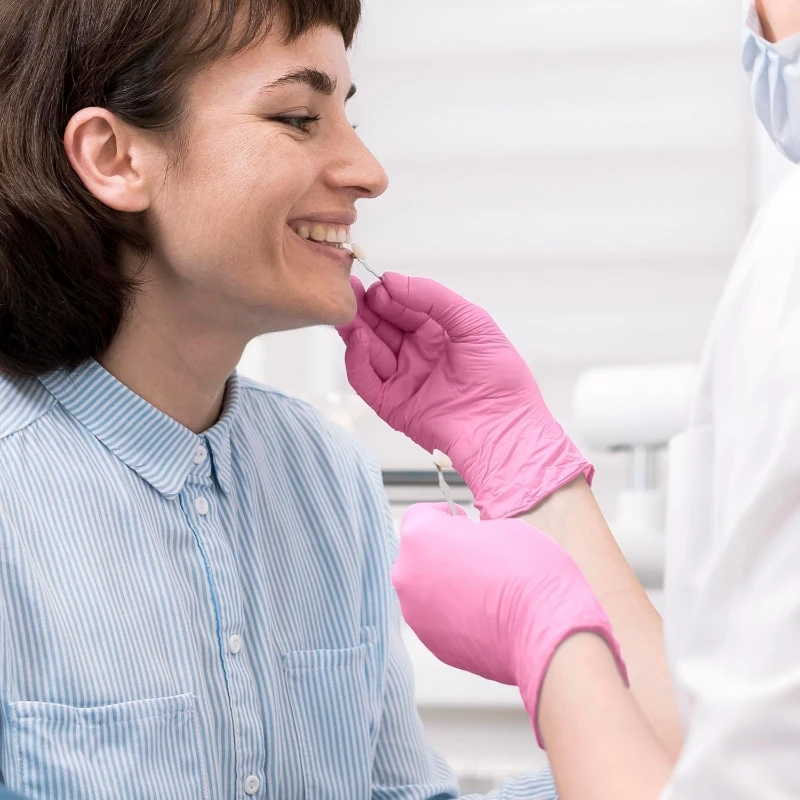 20/50/100 قطعة قفازات النتريل الوردي القابل للتصرف 3.5mil اللاتكس الحرة قفازات التنظيف المنزلية للأغذية قبل الوشم الجمال Esthetician #5