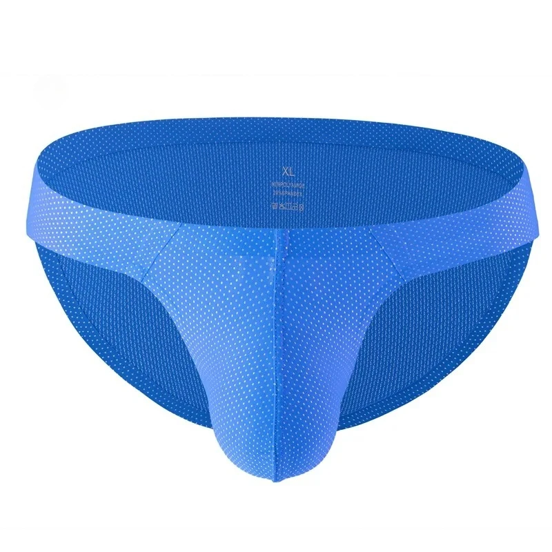 

Мужское сексуальное короткое нижнее белье, бесшовные быстросохнущие трусы, эластичное удобное сетчатое нижнее белье для геев, U-образные выпуклые трусики-мешочки