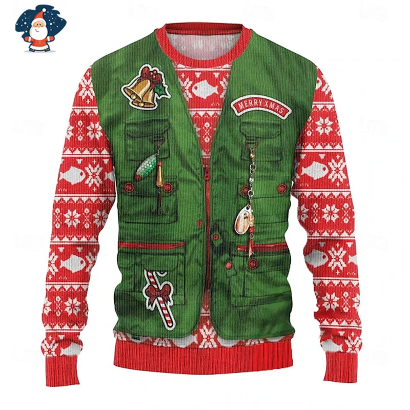 Merry Christmas Sweatshirts Funny Ugly Christmas Sweater Kid Fashion New In Sweaters Women Ugly Sweaters Christmas Jumpers Man