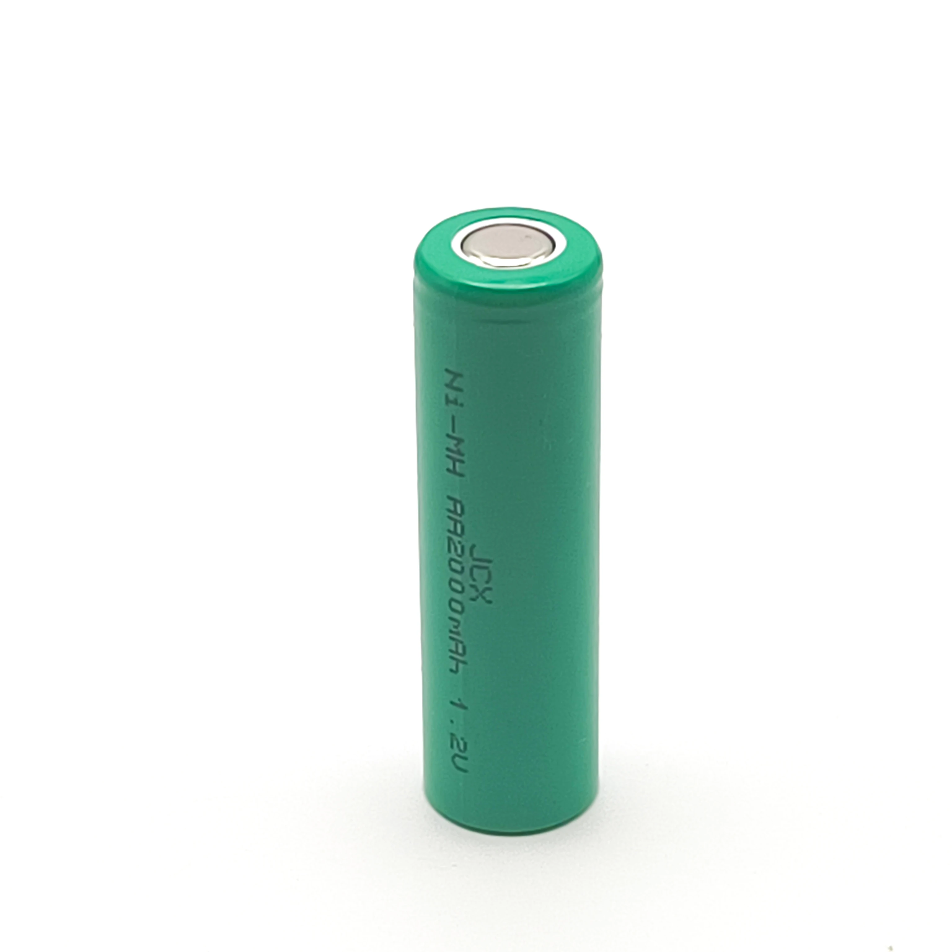 JCX 1PC Flat Top 1.2V Nimh 2000mAh AA Battery Cell with Max 3.0C Discharge Rate