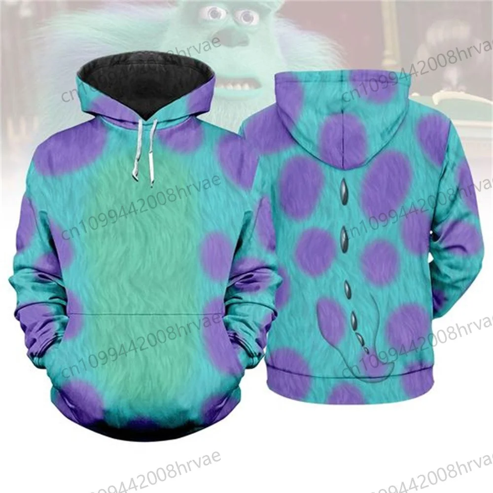 قمصان أزياء Monsters, Inc.، سترات جيمس بي سوليفان التأثيرية، بلوزات الهالوين ثلاثية الأبعاد للرجال والنساء، وقمصان الشخصيات #2