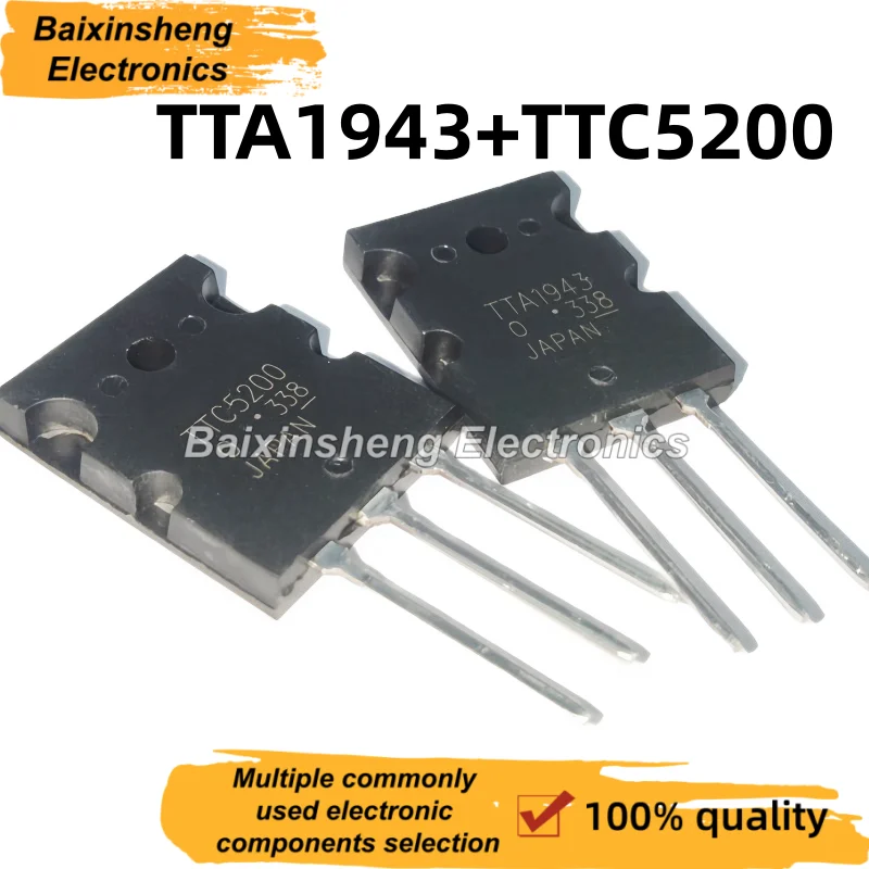 10PCS New High Quality TTA1943 TTC5200 1943 5200 2SA 2SC TO-264 Audio Tube Power Tube