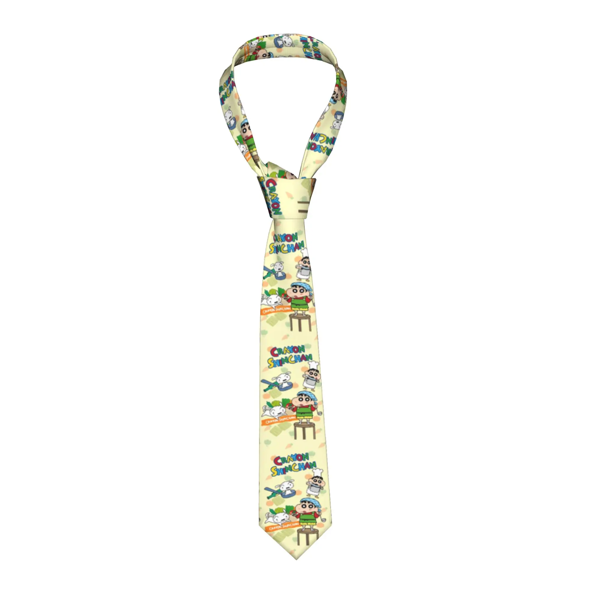 Necktie Manga Comedy Funny Crayon ShinChan Men Slim 8 cm Classic Neck Tie for Men Suits Accessories Cravat Wedding Cosplay Props