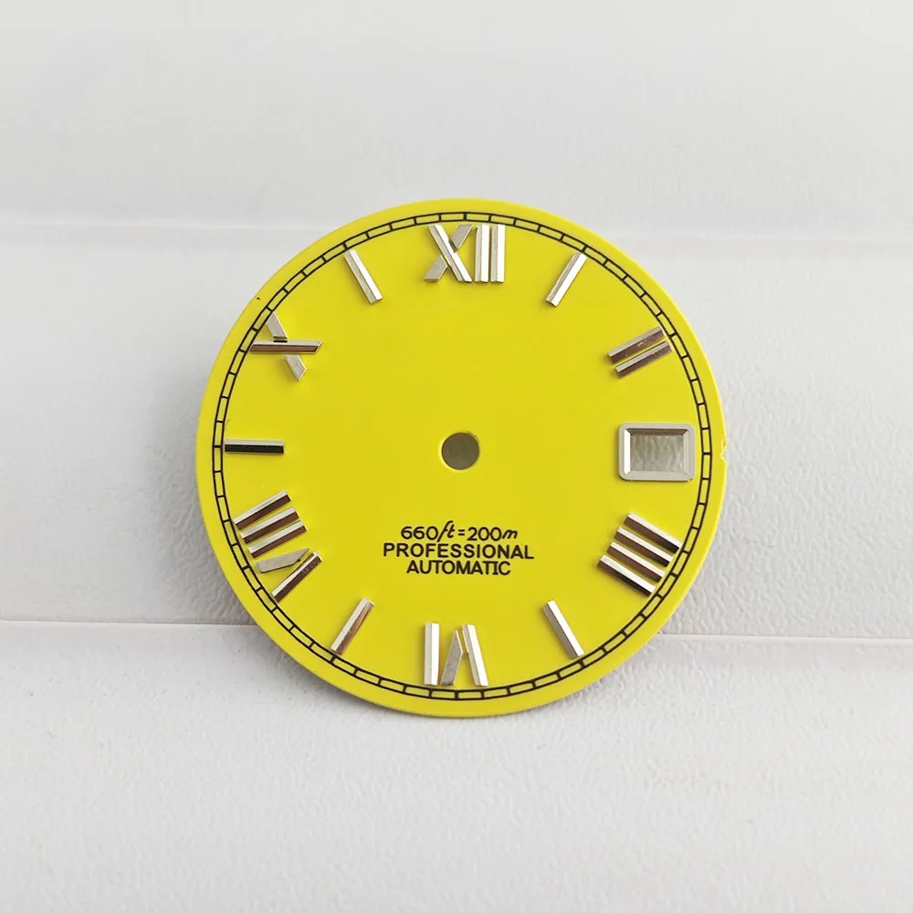 28.5mm 로마 숫자 다이얼 NHwatch35 다이얼, 날짜 창, NHWatch 35/36 자동 기계식 무브먼트 액세서리