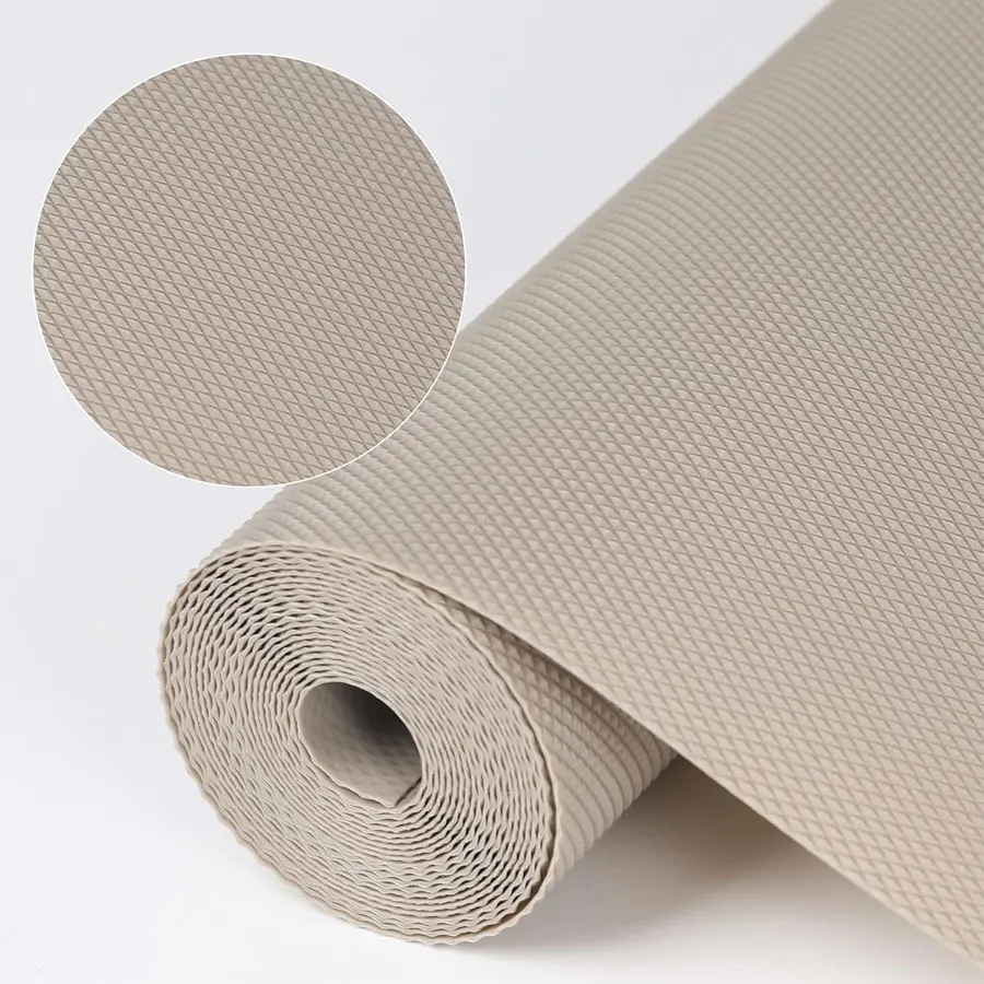 Revestimientos de estantes antideslizantes para gabinetes de cocina, revestimiento de cajón EVA no adhesivo, alfombrillas impermeables para refrigerador, protector de armario