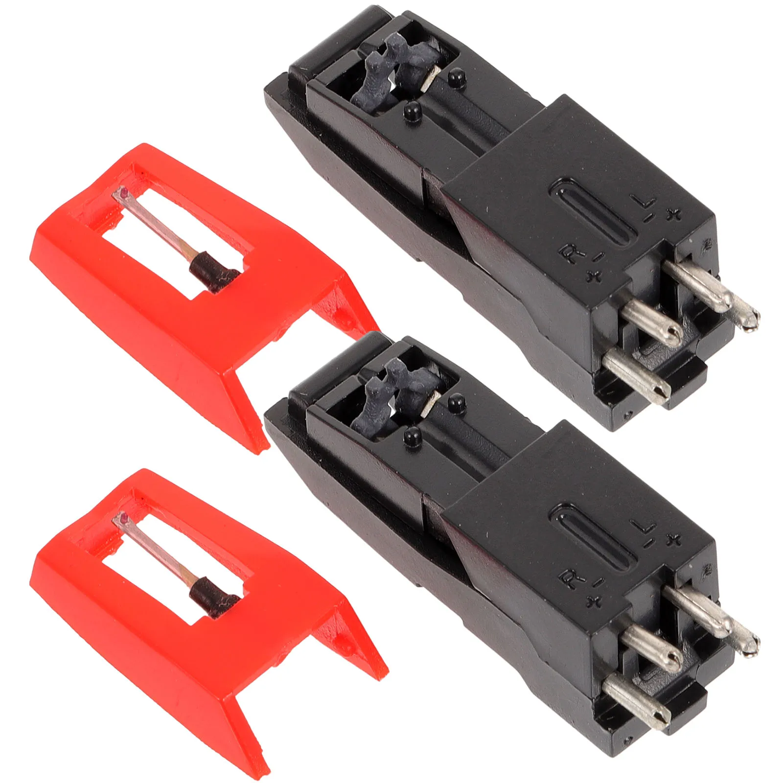 

2Pcs Universal Turntable Stylus Replacement Plastic Phonograph Needles Wear Resistant Easy to Install Stylus Needle