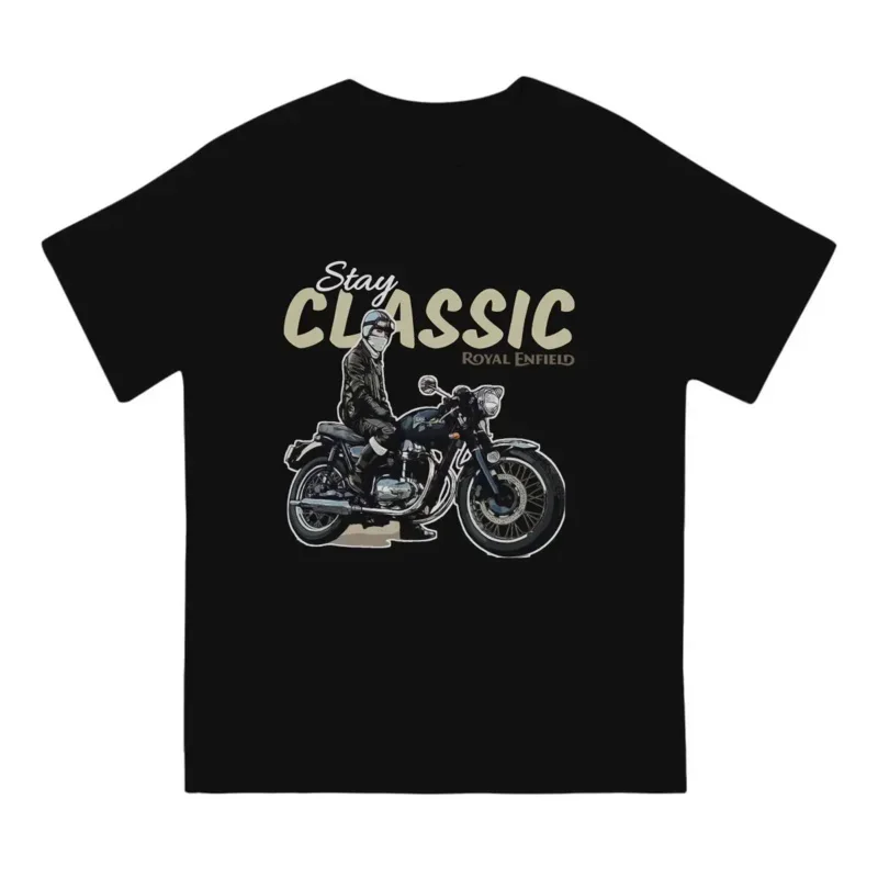 Men T-Shirts Royal Enfields Designs By Fashion Therapy Cotton Tee Shirt Short Sleeve One of British Retro Motorcycles T Shirt