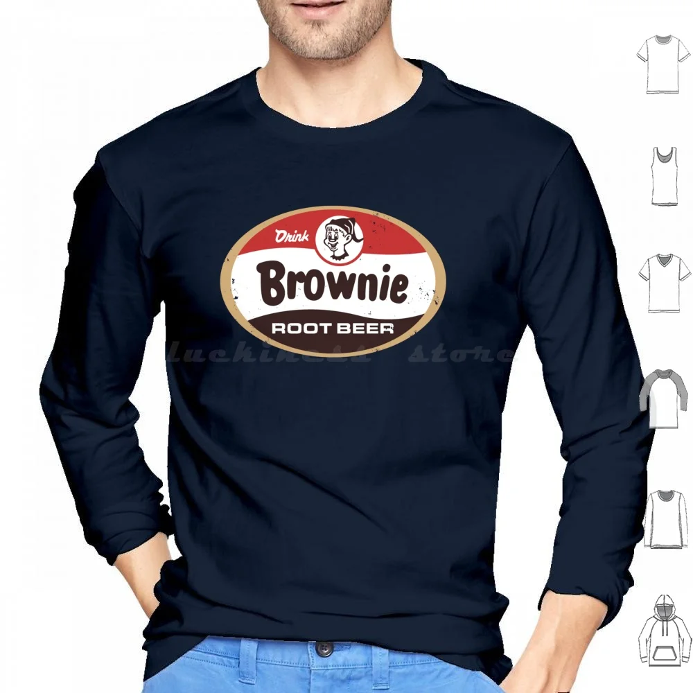 Brownie Beer Hoodie cotton Long Sleeve Drink Vintage Retro Beer Beer