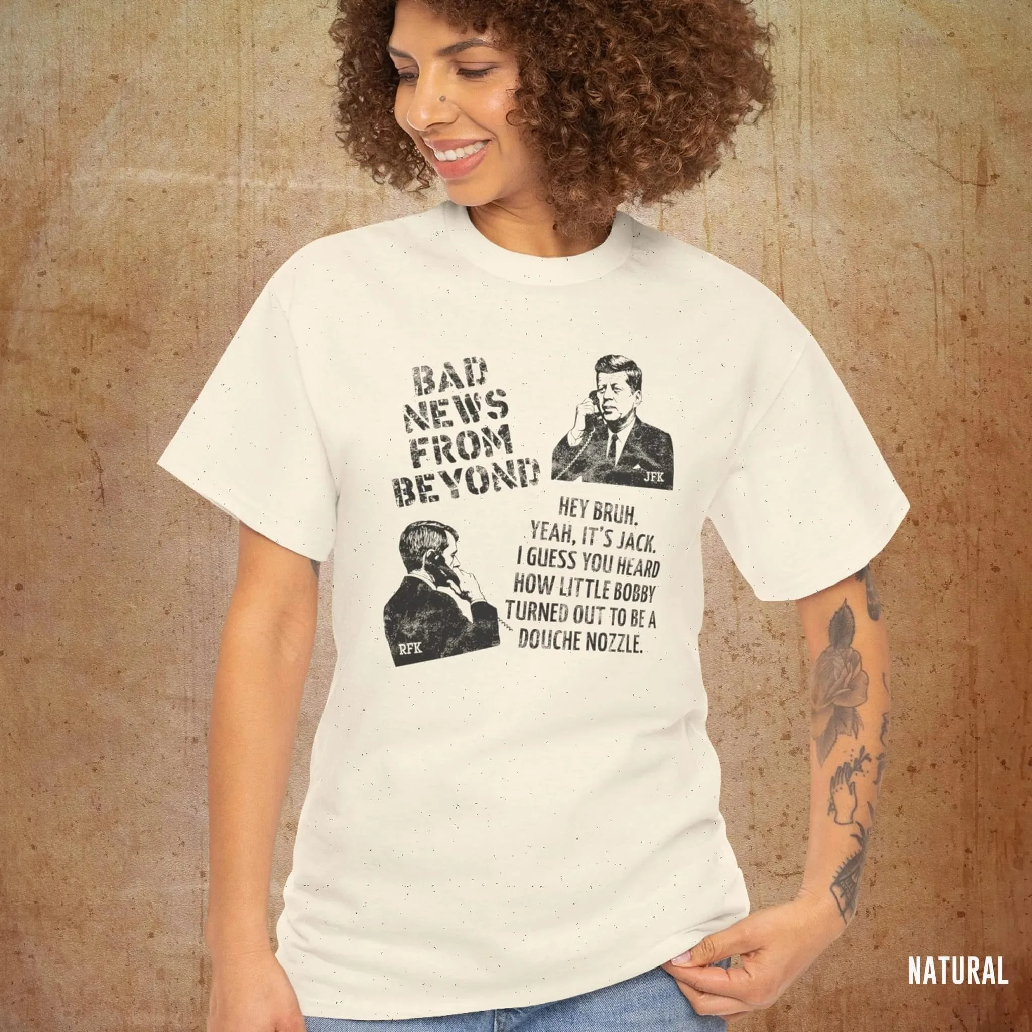 เสื้อยืดลายกราฟิกตลก _ เคนเนดีแอนตี้อาร์เอฟเคจูเนียร์ _ เสื้อยืดโอเวอร์ไซส์ลายการประท้วงทางการเมือง _ เสื้อผ้าผู้หญิง