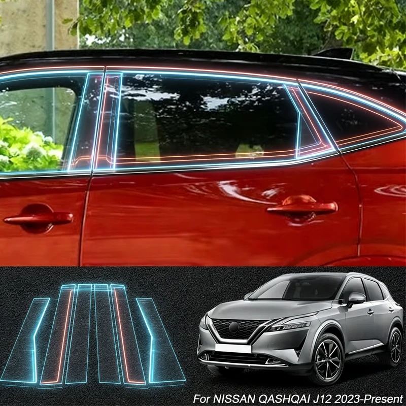 

Защитная пленка из ТПУ для B-стойки автомобиля, наклейка на окна и кузов для Nissan Ariya, Murano, Patrol, Armada, Qashqai, X-Trail, Altima