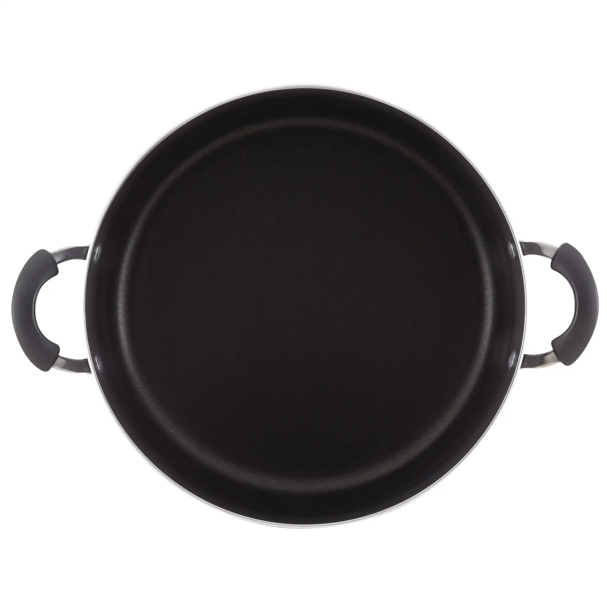 Alumínio antiaderente Stockpot, preto, fácil de limpar, Farberware, 8 quart