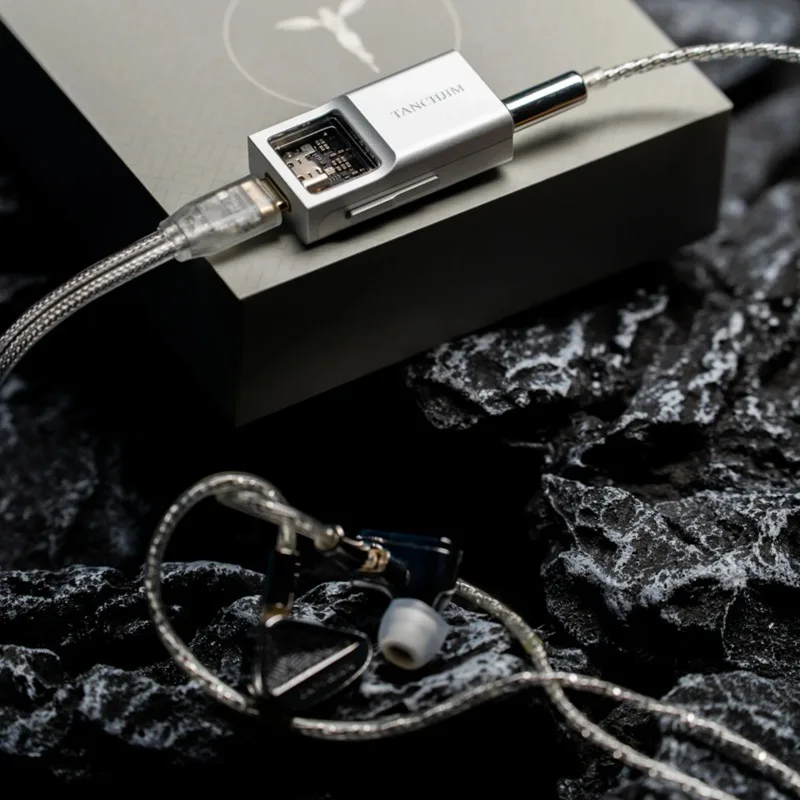 TANCHJIM Space DAC Portabel & Amplifier Earphone Dual CS43131 DAC 32Bit/768KHz 3.5Mm/4.4Mm Output USB Tipe C Input Headphone AMP