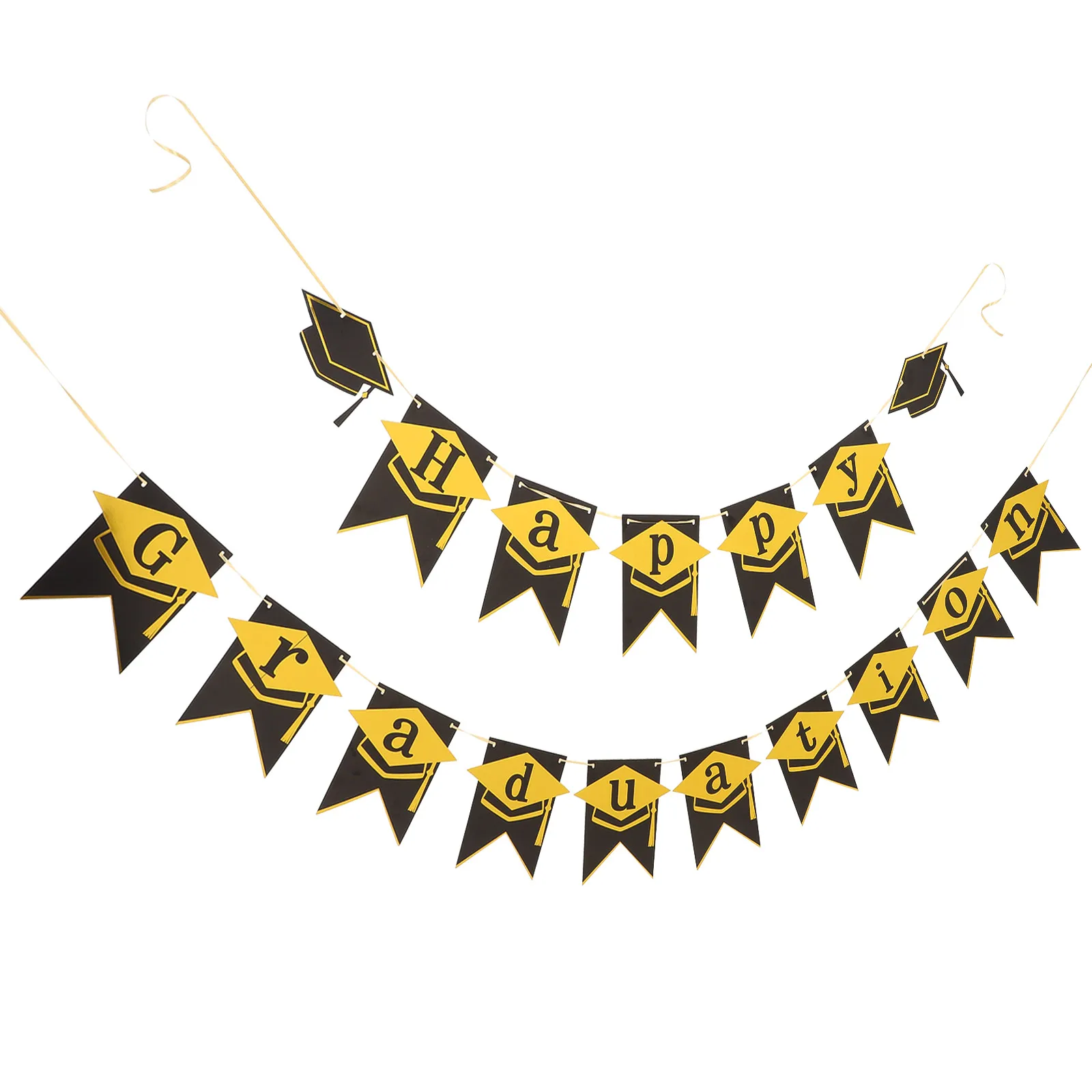 

Graduation Banner Decorations Party Bunting Background Decor Photo Prop Celebration Hanging Ornament Graduation Scene Layout