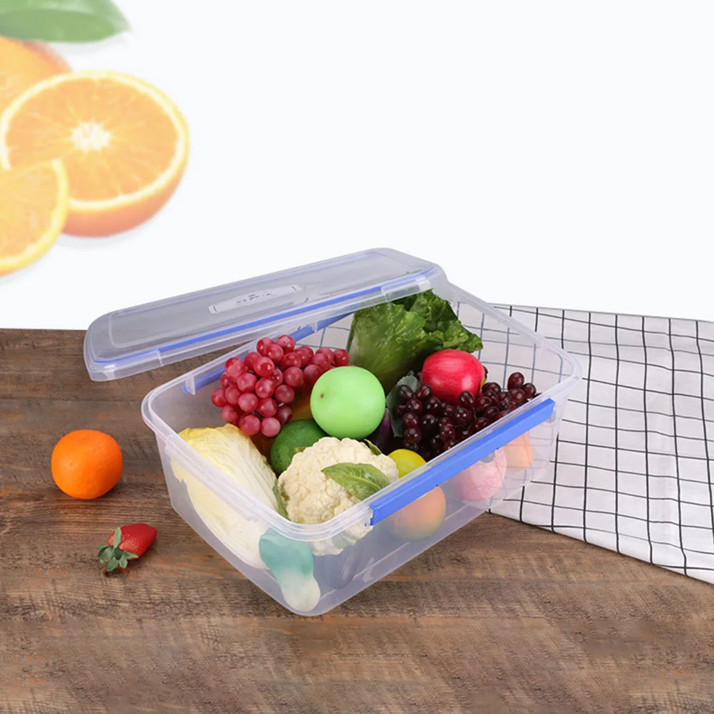 

2 шт. пластиковые коробки для защиты теста, герметичные контейнеры для теста для пиццы, герметичный кухонный ящик для хранения для дома, офиса, кемпинга