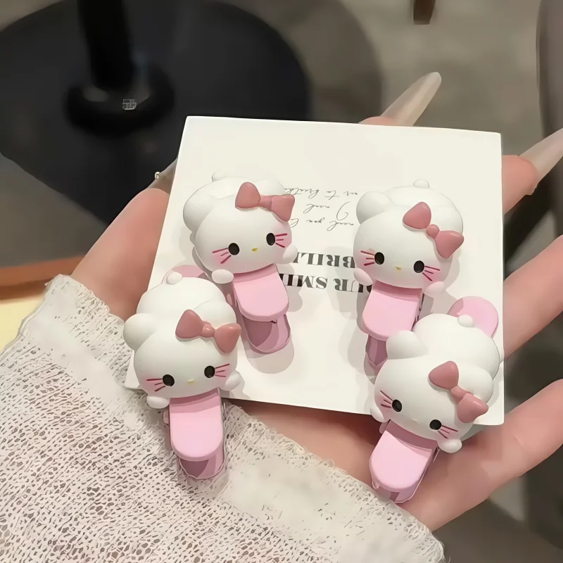 

Sanrio Hello Kitty Melody Hair Clip Duckbill Clip Sweet Girl Hair Pin Bangs Side Clip Headwear Barrette Hair Accessories