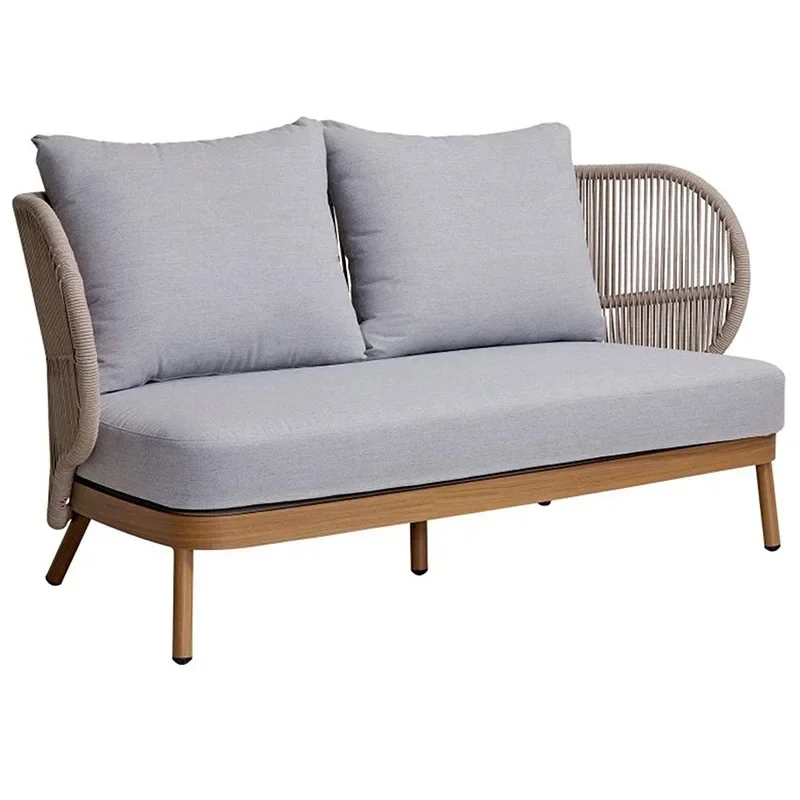 Aluminum alloy waterproof and anti-corrosion, villa courtyard hotel terrace outdoor sun room, rattan sofa combination