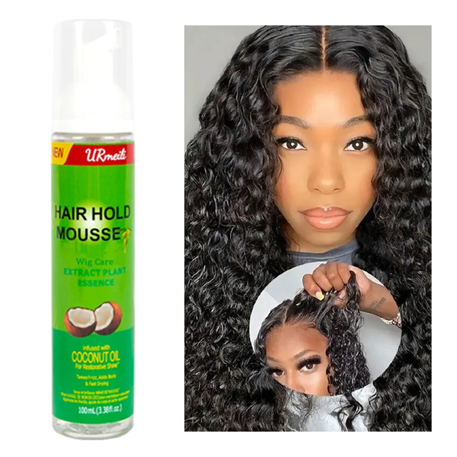 Lockiges Haar Mousse für Perücken starker Halt Olivenöl Haars tyling Mousse Anti-Frizz Haars chaum Mousse für das Styling von Haaren Frauen Männer