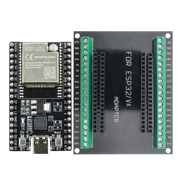 Płytka rozwojowa ESP3232u z portem antenowym 2.4G, zestaw rozszerzający z modułem BT Wifi ESP32-32U, Type-C 38PIN CP2102 ESP32-DevKitC