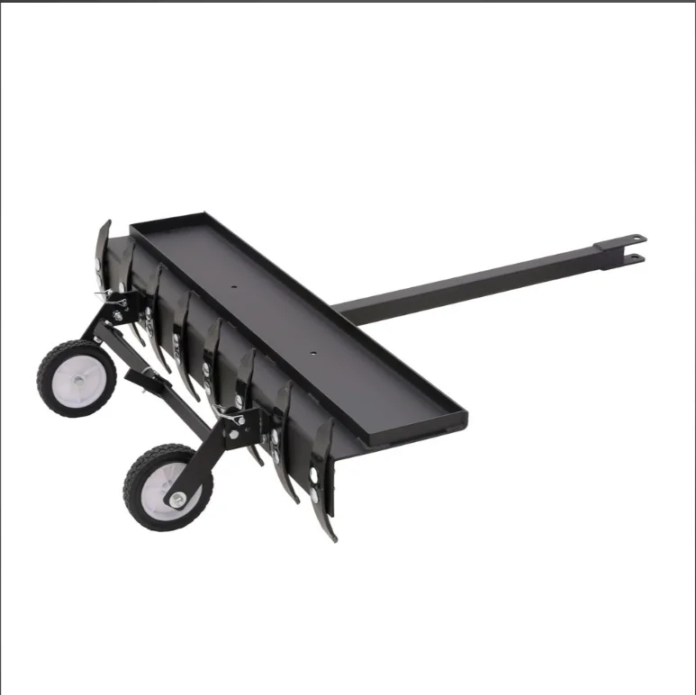 Steel Chisel Plow Implement with 8 Tines, Universal Pin-Style Hitch, 7