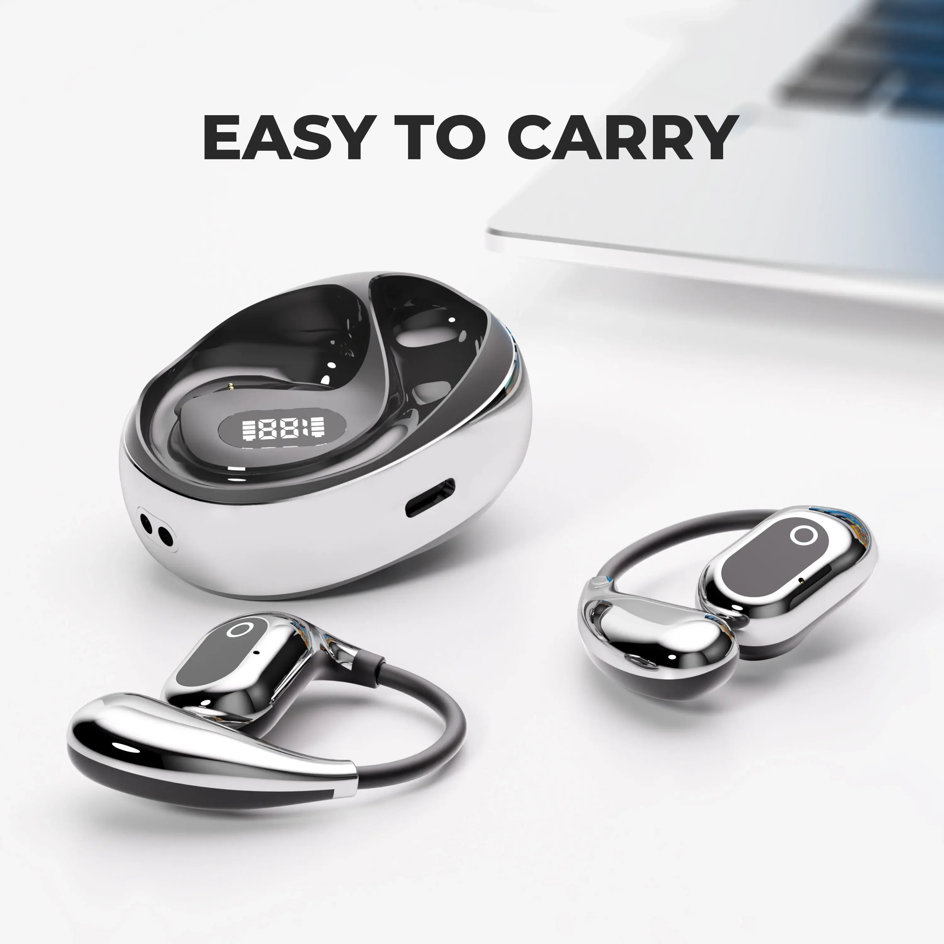 AI مترجم سماعات 144 لغة ترجمة سماعات سماعة لاسلكية تعمل بالبلوتوث سماعة للأعمال مكتب السفر سماعات أذن رياضية #2