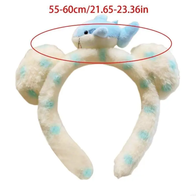 270D Soft Plush Bear Ears Headband สนุกอุปกรณ์เสริมคอสเพลย์สำหรับงานปาร์ตี้และกิจกรรม