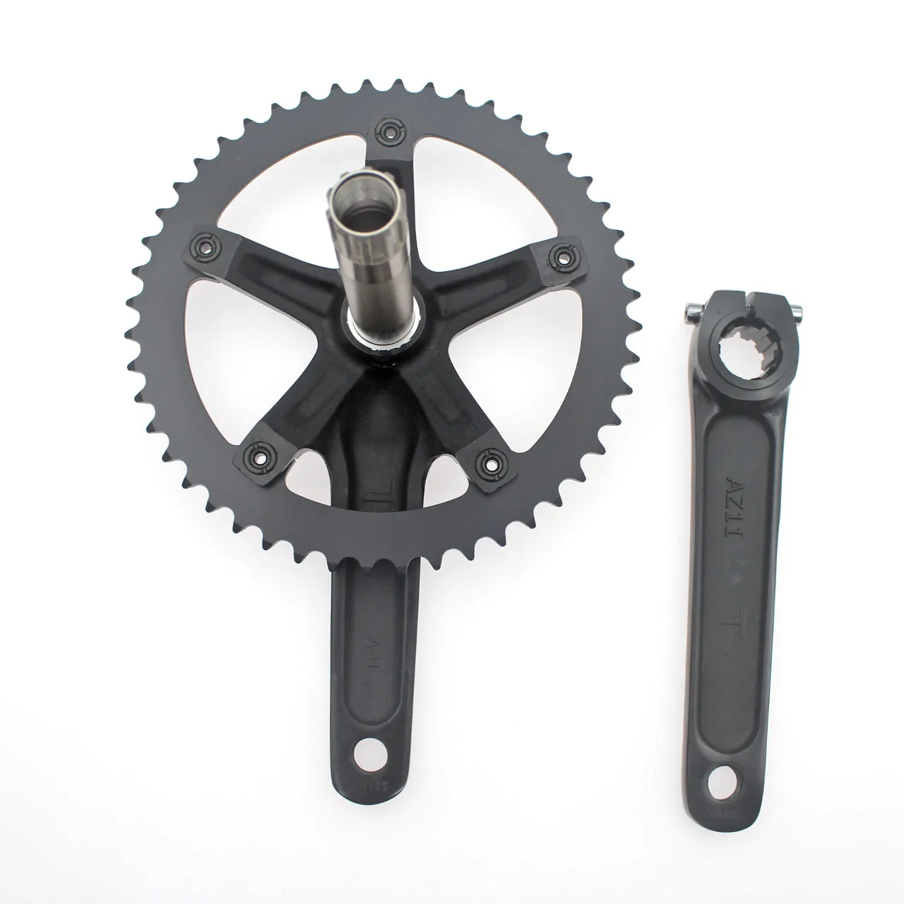 SKEACE 48T 165mm Fixed Gear Crankset Alumniun Alloy Crankset BCD144 Single Speed TRACK BIKE SKE crankset chainwheel including BB