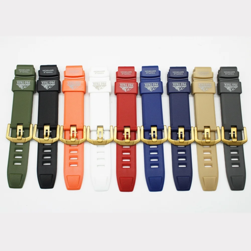 Pulseira de relógio para PRG-200 PRW-2000 pulseira de relógio de borracha macia tpu acessórios de relógio vem com ferramentas