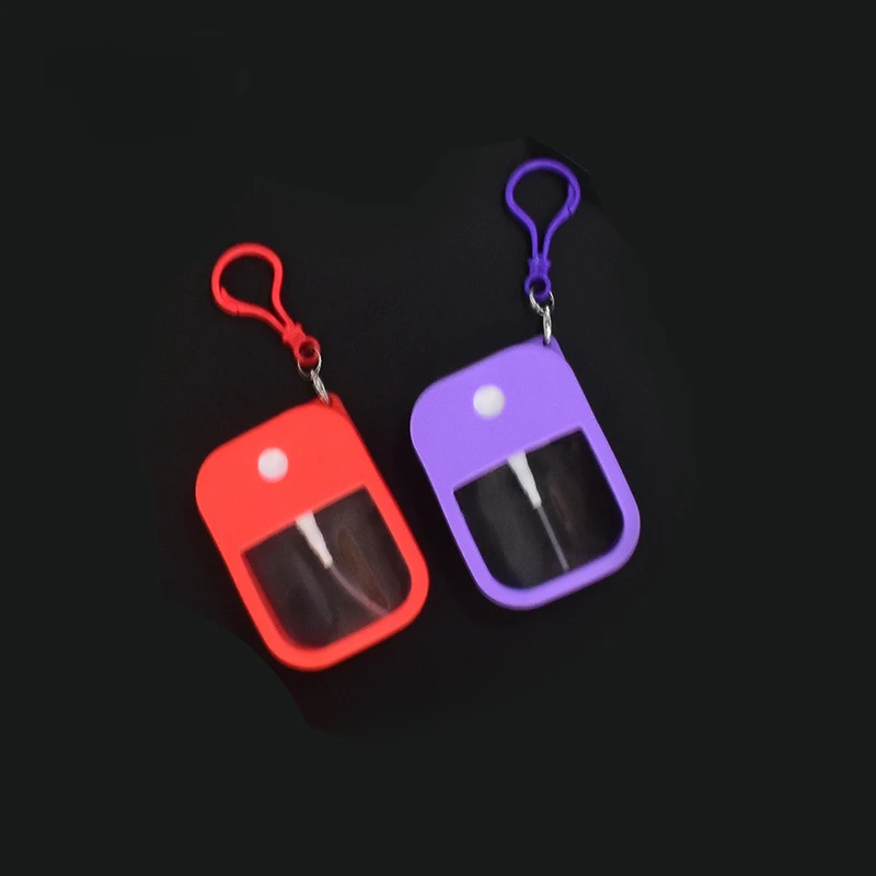 38ml Spray Small Sanitizing Spray Scented Vegan Hand Sanitizer  with Keychain Perfume Alcohol Water Spray Bottle Travel