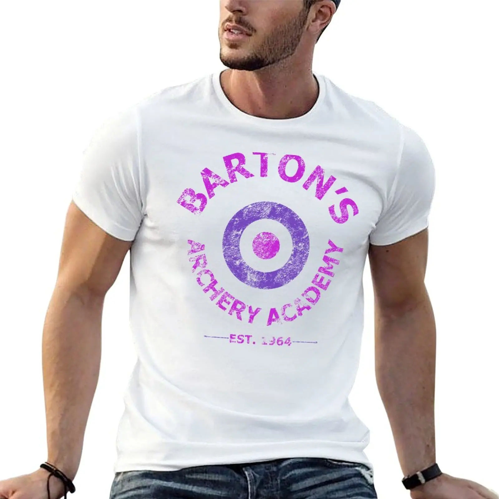 Barton's Archery Academy T-Shirt Basic Comfort Fit T-Shirt for Men