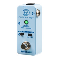 SONICAKE Buffer ABY  Line Selector AB Switch Mini Guitar Effects Pedal True Bypass With Buffer Switch QSS-23