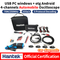 【Hantek Official Genuine】6074BE 6254BE 4-channels Automobile Oscilloscope Portable USB Virtual Oscilloscope  PC Android