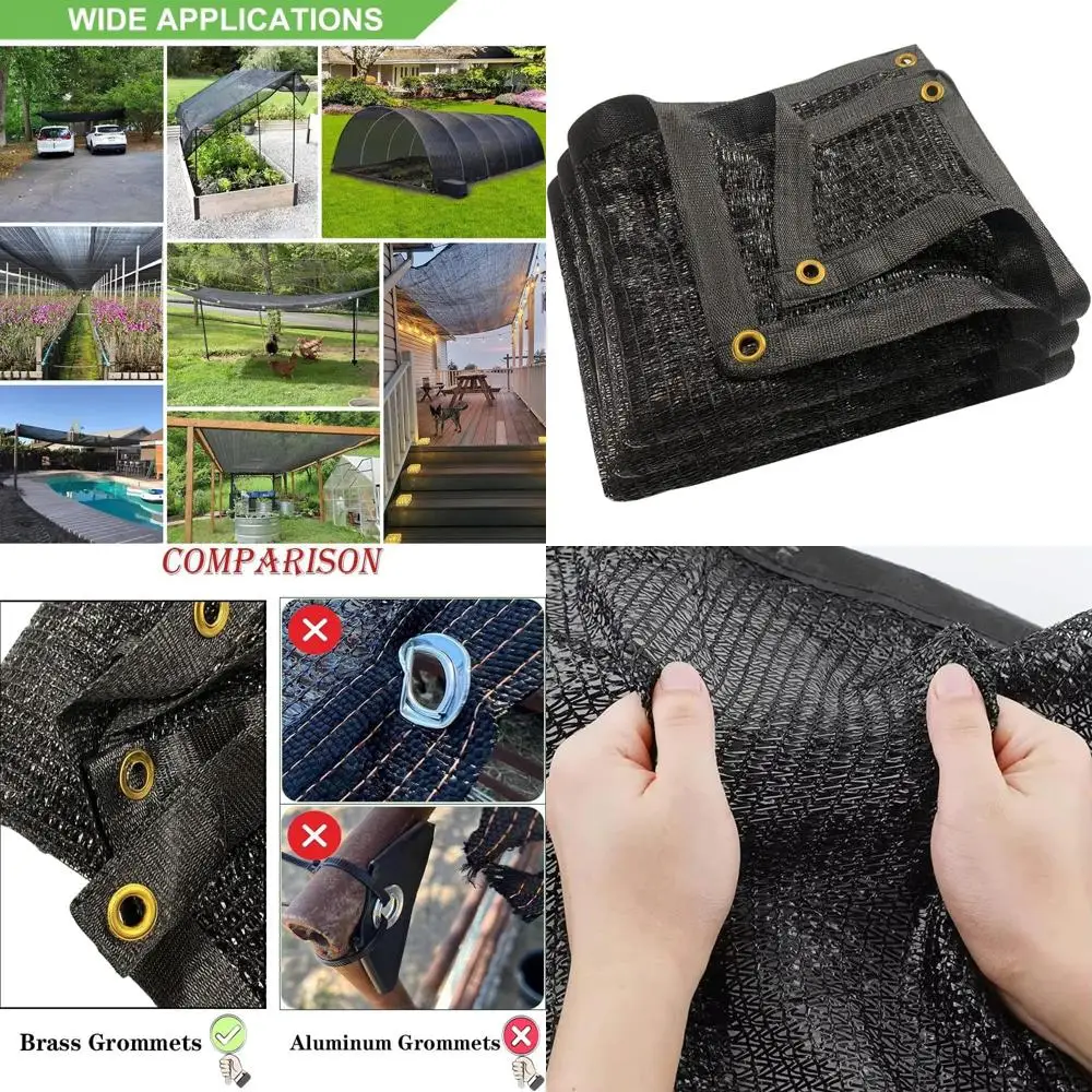 UV-Resistant 12x24 Ft Garden Shade Cloth for Plant Protection and Greenhouse Use