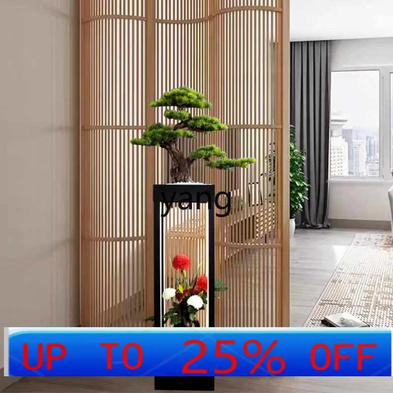 

LTT simulated welcome pine living room floor ornament fake tree bonsai hotel office green plant decoration