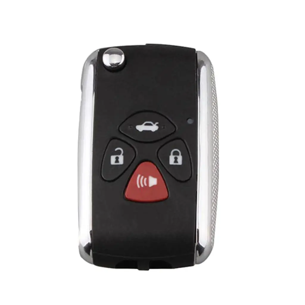 4 Buttons Flip Remote Fob Key Case Shell for Corolla