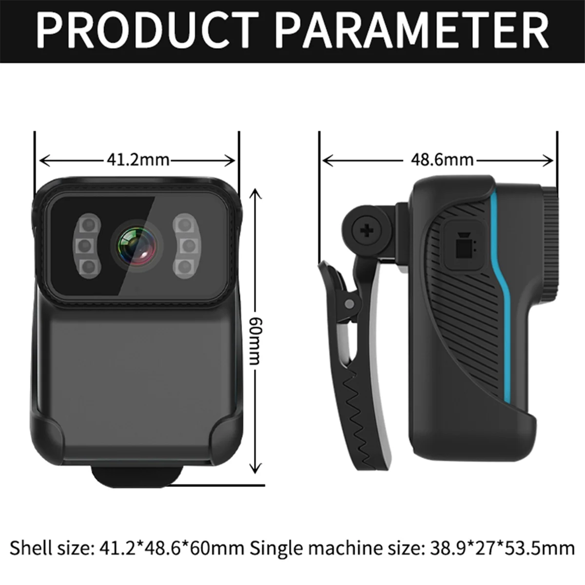 

CS02 Back Clip Action Camera CS02 Back Clip Action Camera Support TF Card Night DV Wifi Loop Cam Video MP4 Camcorder Vision Reco