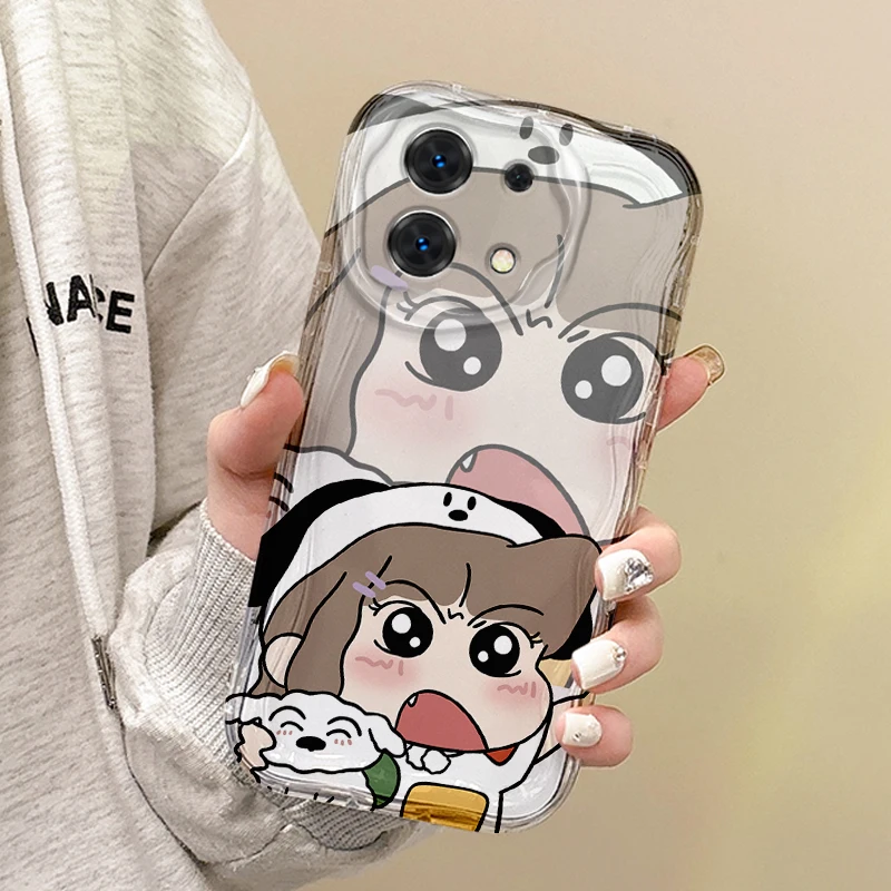 New C-Crayon Shin-chans Couple Phone Soft Case For Redmi Note 13 12 11 ProPlus 10 9 Pro 14C 13C 12C 11S 10A K70 Protective Cover