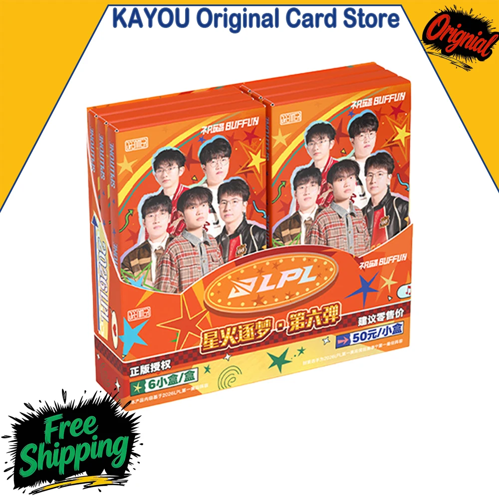 Buffun LPL Spark Chasing Dreams Cards Volume 6 Collectible Cards League of Legends Esports Player Merchandise Mini Cards Gifts
