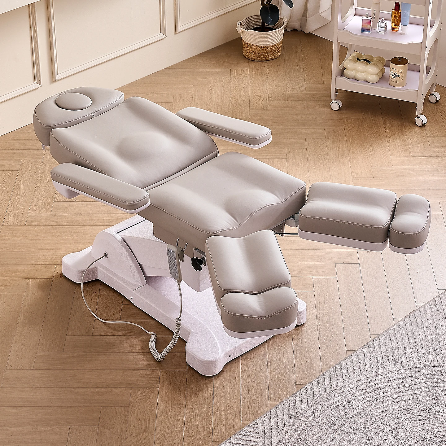 سرير التجميل الكهربائي كرسي باديكير كامل التلقائي رفع ساخنة كرسي سبا للعناية بالجسم الوشم الحاجب صالون الاستخدام المهني