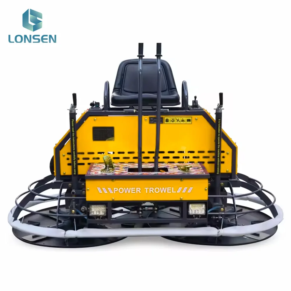 Betonfahrt auf der Power Troffel Machine