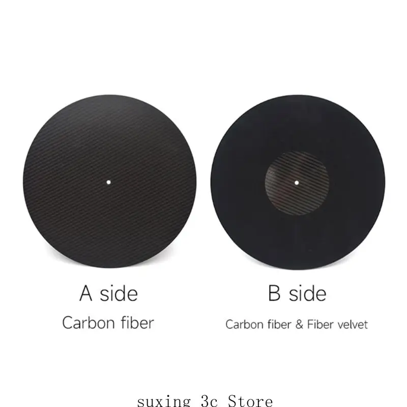 e8be 12inch durntable platters mat carbon fiber record record scense antislip