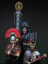 New Unassembled 1/12 The Might of Rome include 3 bust soldier Resin Kit DIY Toys Unpainted resin model