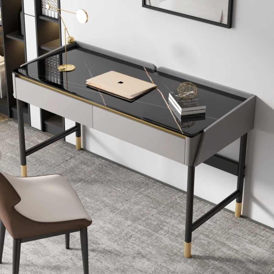 

Italian Slate Computer Desk Home Bedroom Study Table Modern Simple Light Luxury Office Desk Reading Desks Escritorio Furniture