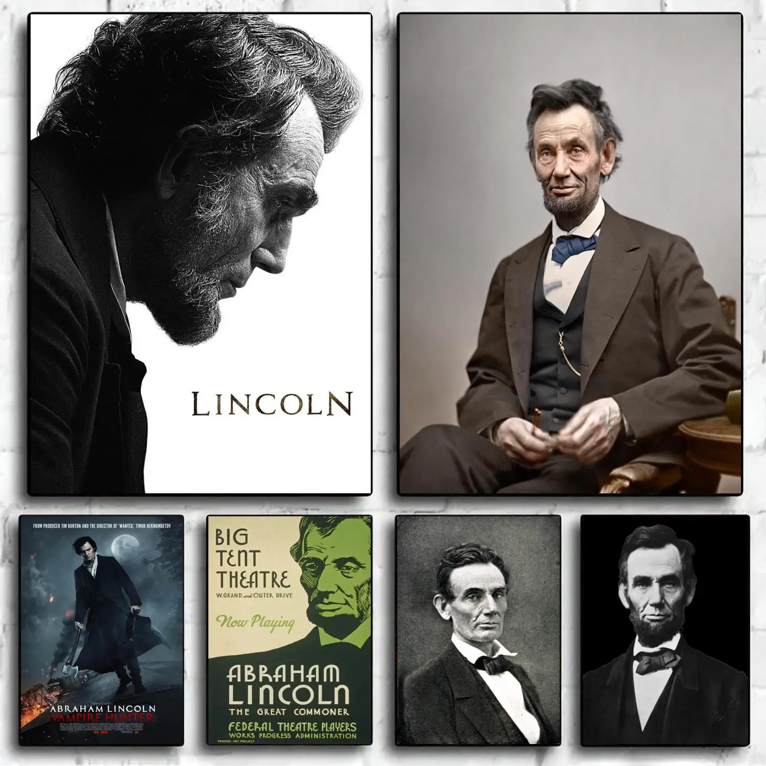 abraham lincoln Poster Decorative Painting Canvas Poster Wall Art Living Room Posters Bedroom Painting