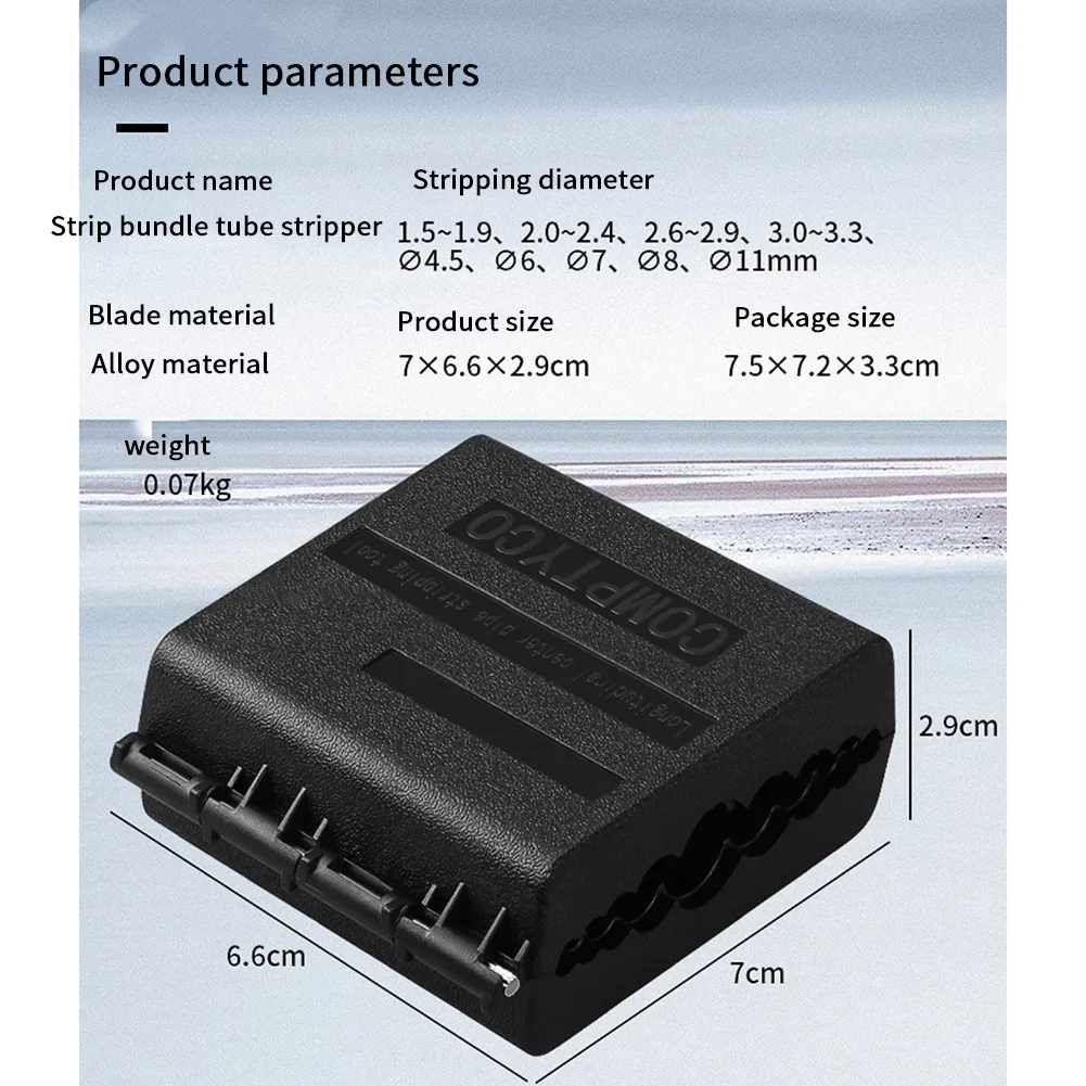AUA-09 Fiber Optic Longitudinal Bundle Tube Stripper Slitter Single-Core/Ribbon-Shaped Cable Center Pipe Stripping Tool