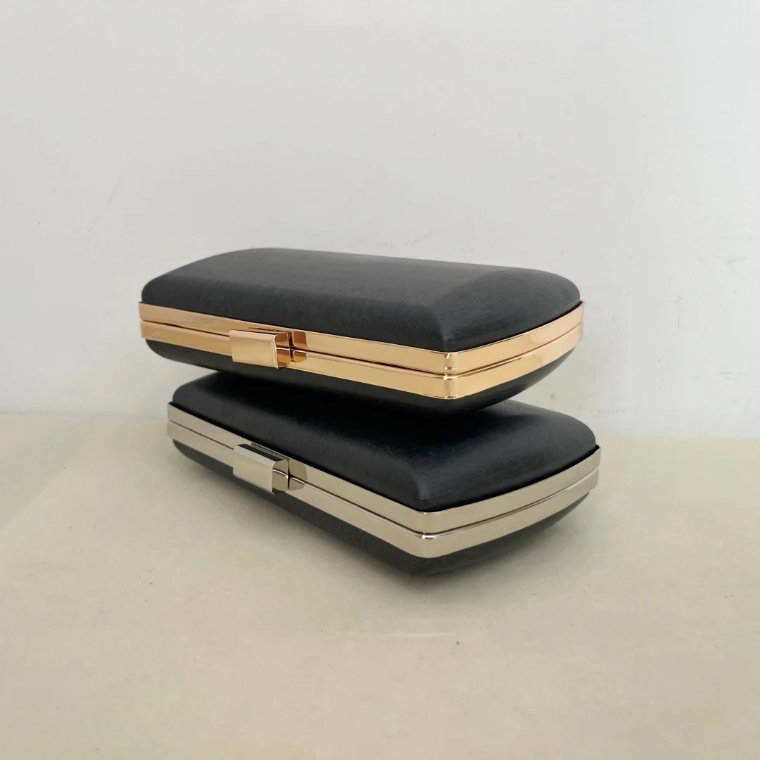 18cm DIY Box Clutch Purse Kit Wedding Purses Clutch Handbags For Women Wallet Purse Frame With Chain Clasp Glue-In Attachment