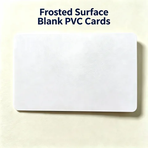 50/100Pcs CR80 15Mil Matte Blank PVC Card DIY Double‑Sided Printable for Business Cards Thank You Cards DIY Project